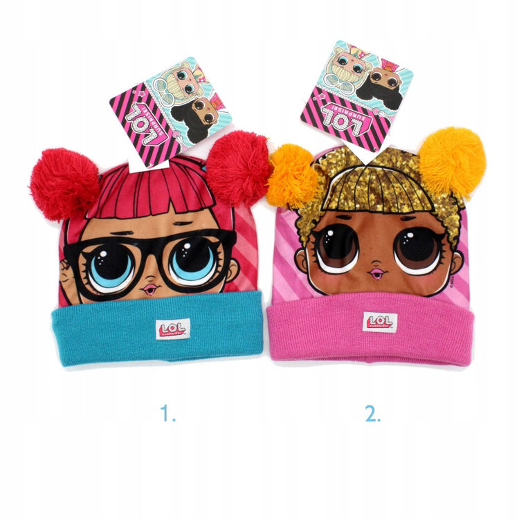 Picture of LOL18289-LOL Surprise Hats with pompon Stripes 54CM+